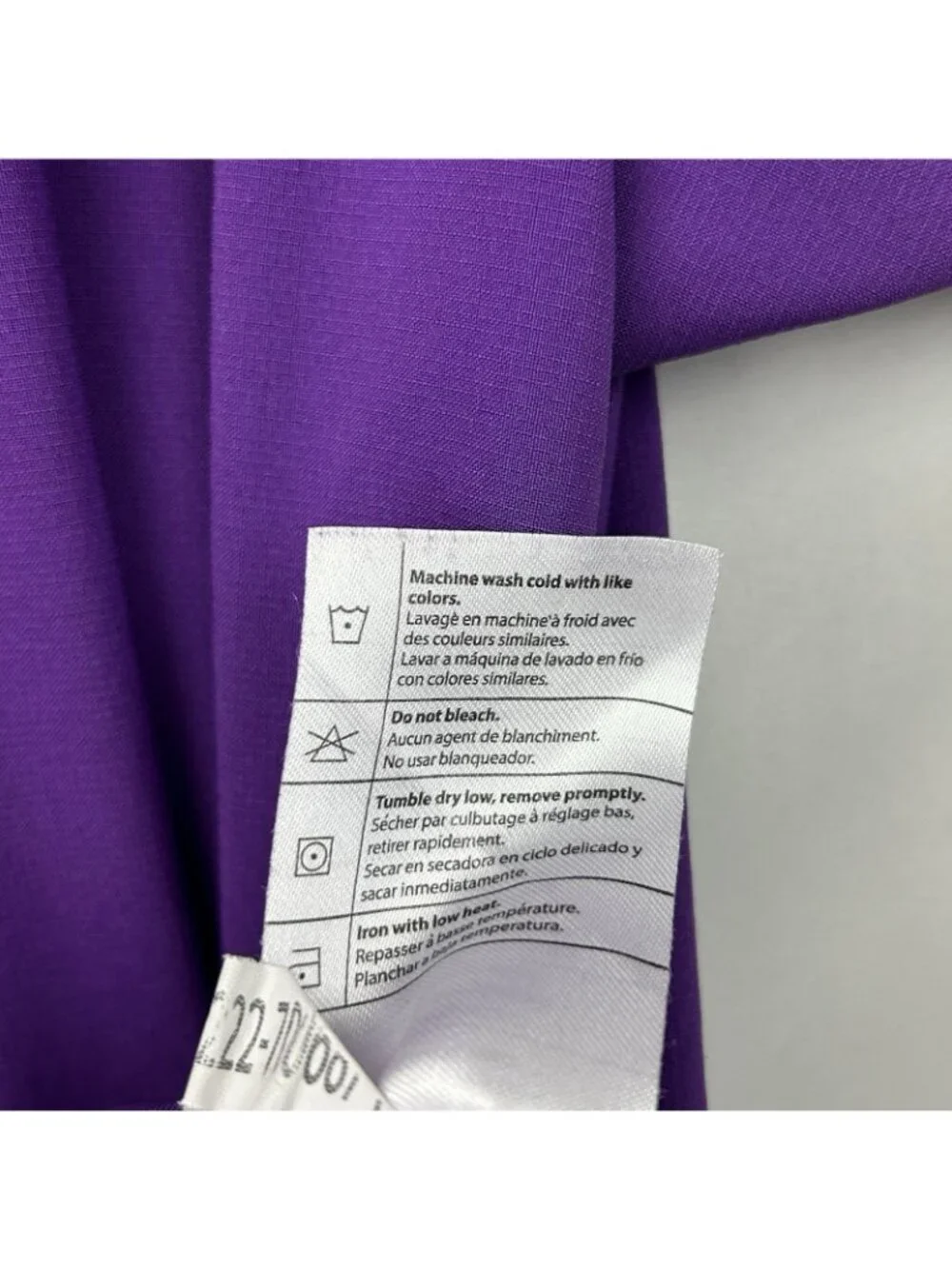 Carhartt Force Modern Fit Scrub Top Womens XL Purple Short Sleeve V Neck Logo - Picture 7 of 15